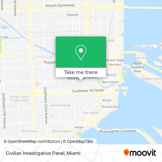 Civilian Investigative Panel map