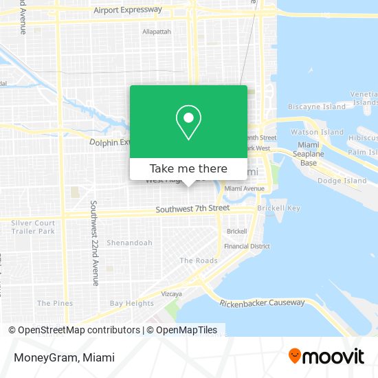 MoneyGram map