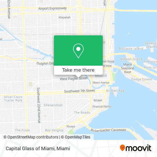 Capital Glass of Miami map