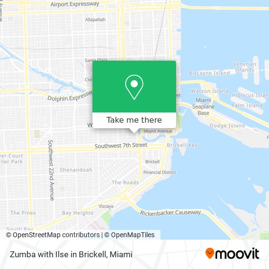 Zumba with Ilse in Brickell map