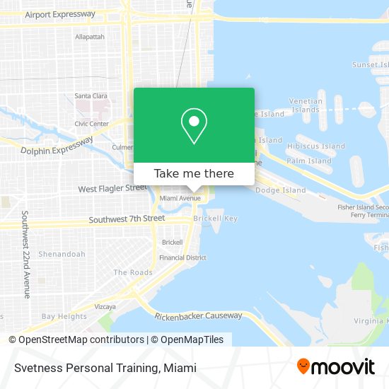 Svetness Personal Training map