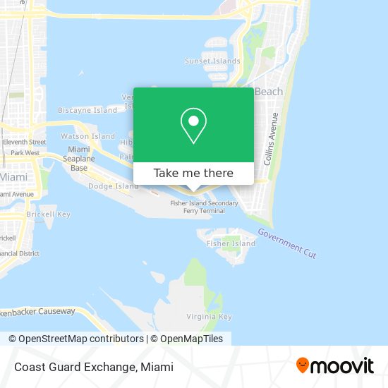 Coast Guard Exchange map