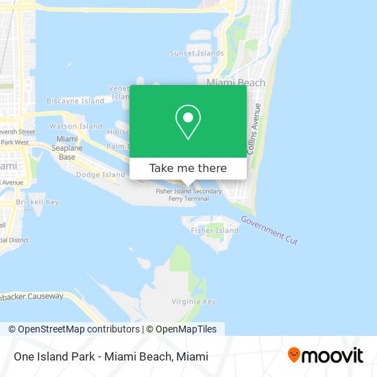 Mapa de One Island Park - Miami Beach