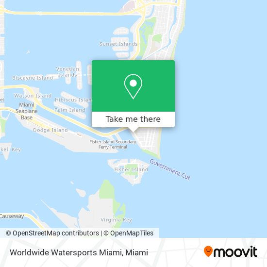 Mapa de Worldwide Watersports Miami