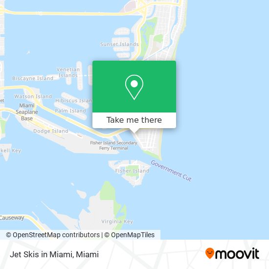 Mapa de Jet Skis in Miami