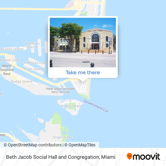 Beth Jacob Social Hall and Congregation map