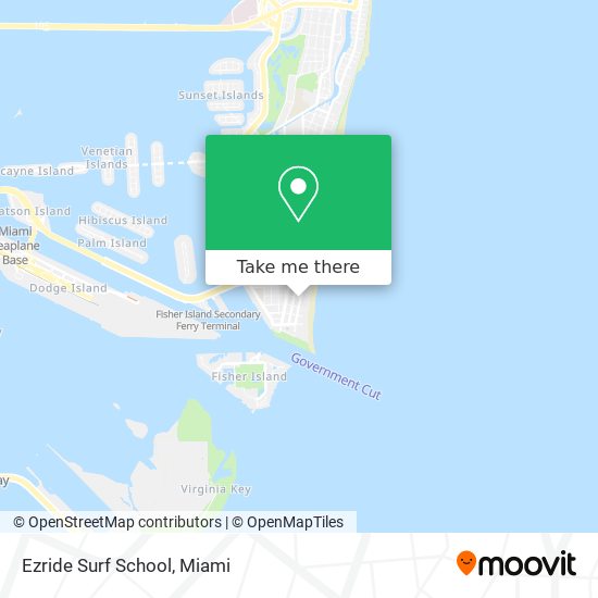 Ezride Surf School map