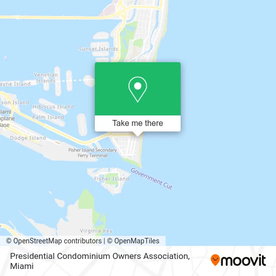 Presidential Condominium Owners Association map