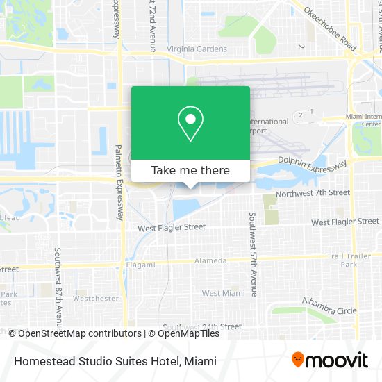 Mapa de Homestead Studio Suites Hotel