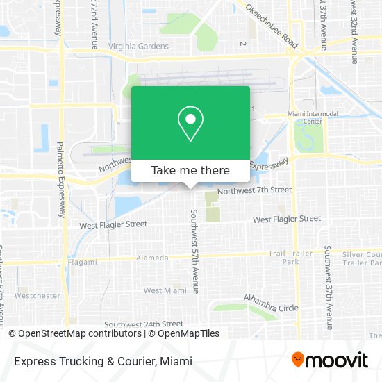 Express Trucking & Courier map