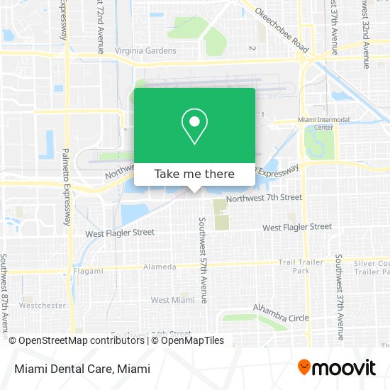 Miami Dental Care map