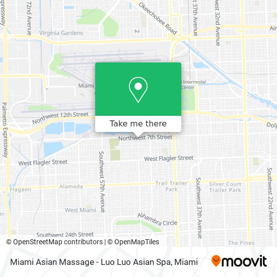 Mapa de Miami Asian Massage - Luo Luo Asian Spa