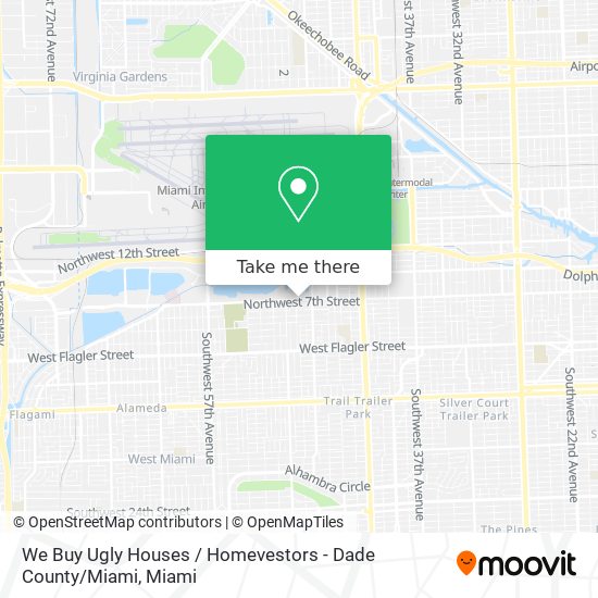 Mapa de We Buy Ugly Houses / Homevestors - Dade County / Miami