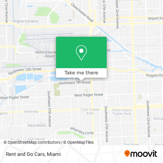 Rent and Go Cars map