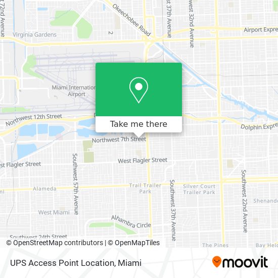 Mapa de UPS Access Point Location