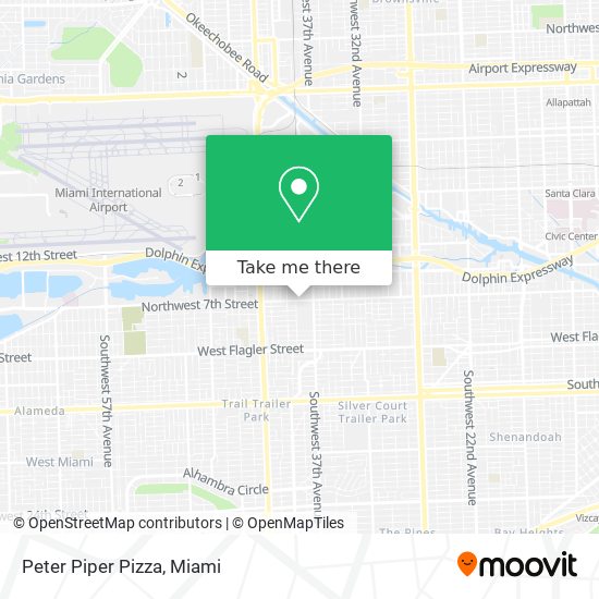 Peter Piper Pizza map