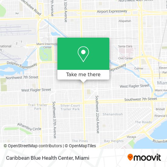 Caribbean Blue Health Center map