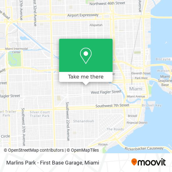 Marlins Park - First Base Garage map