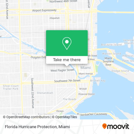 Mapa de Florida Hurricane Protection