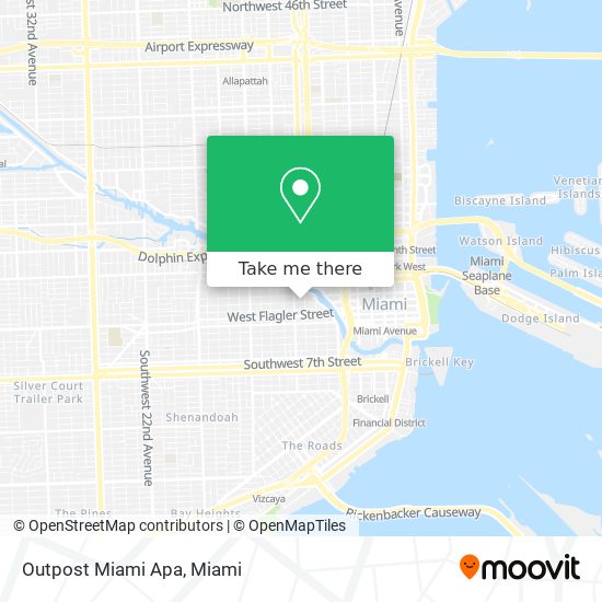 Outpost Miami Apa map