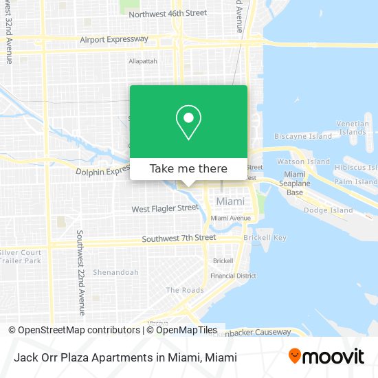 Jack Orr Plaza Apartments in Miami map