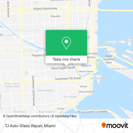 Mapa de TJ Auto Glass Repair