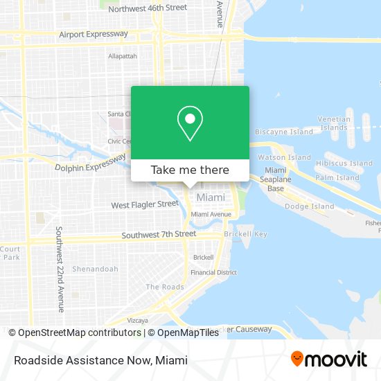 Roadside Assistance Now map