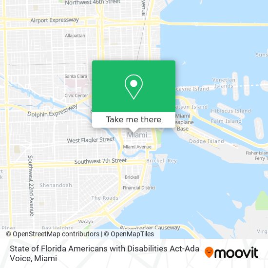 State of Florida Americans with Disabilities Act-Ada Voice map