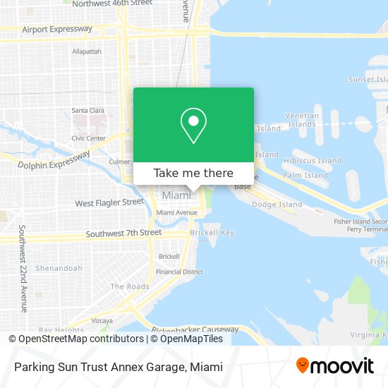 Mapa de Parking Sun Trust Annex Garage