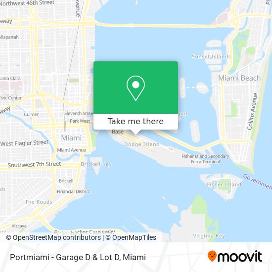 Mapa de Portmiami - Garage D & Lot D