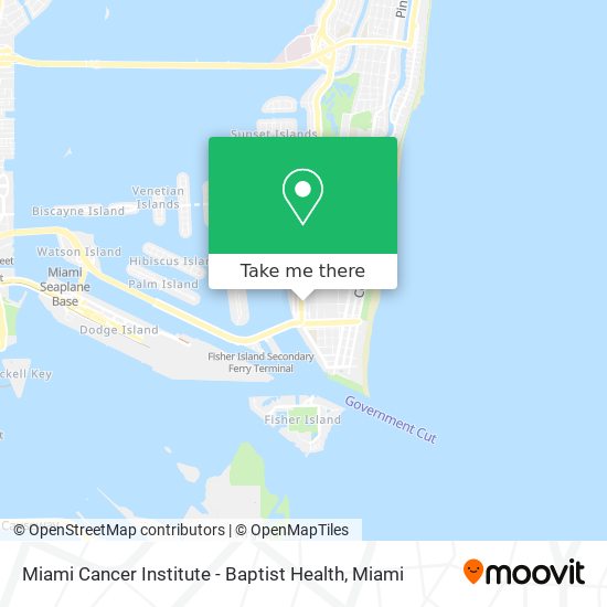 Miami Cancer Institute - Baptist Health map