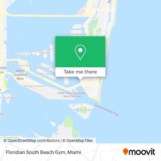 Floridian South Beach Gym map