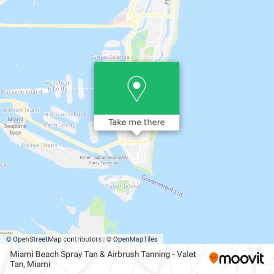 Miami Beach Spray Tan & Airbrush Tanning - Valet Tan map
