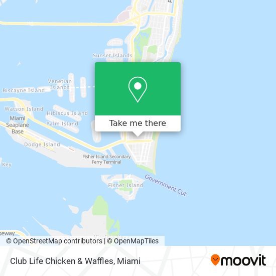 Club Life Chicken & Waffles map