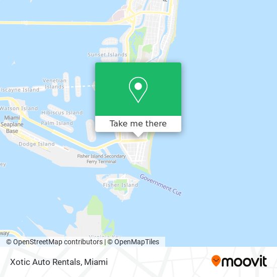 Mapa de Xotic Auto Rentals