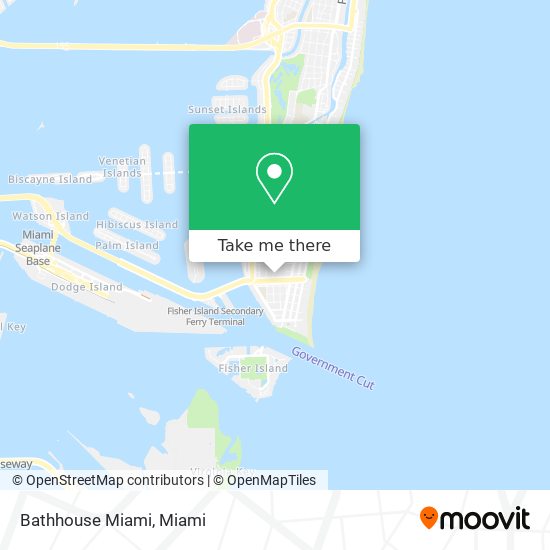 Bathhouse Miami map
