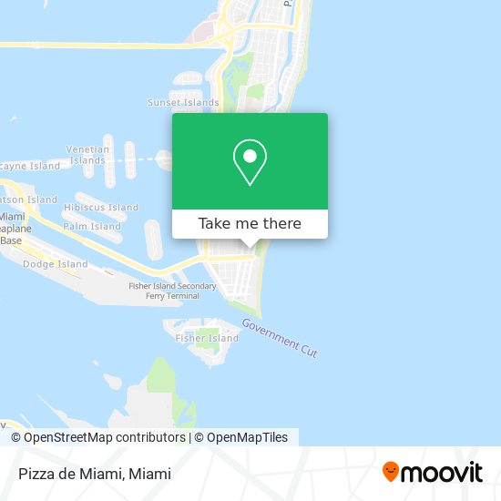 Pizza de Miami map