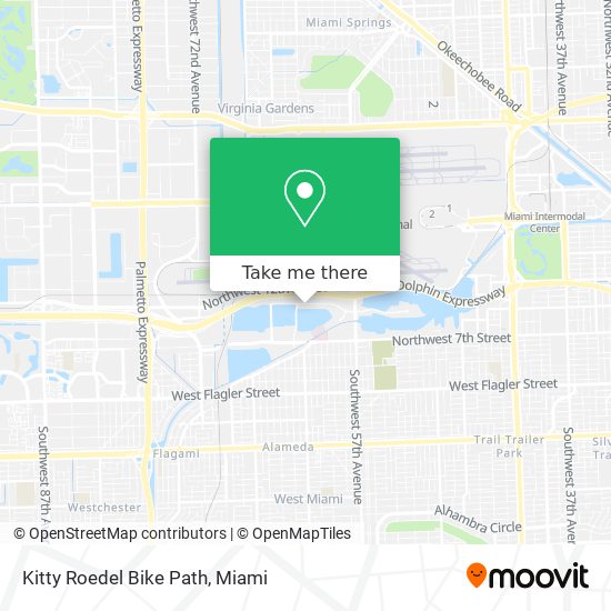 Mapa de Kitty Roedel Bike Path