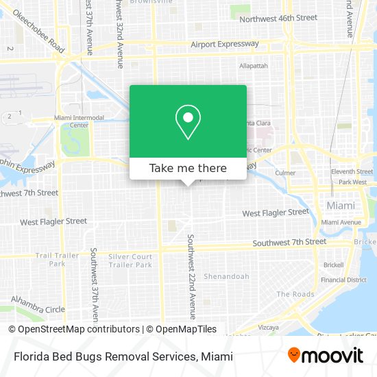 Mapa de Florida Bed Bugs Removal Services