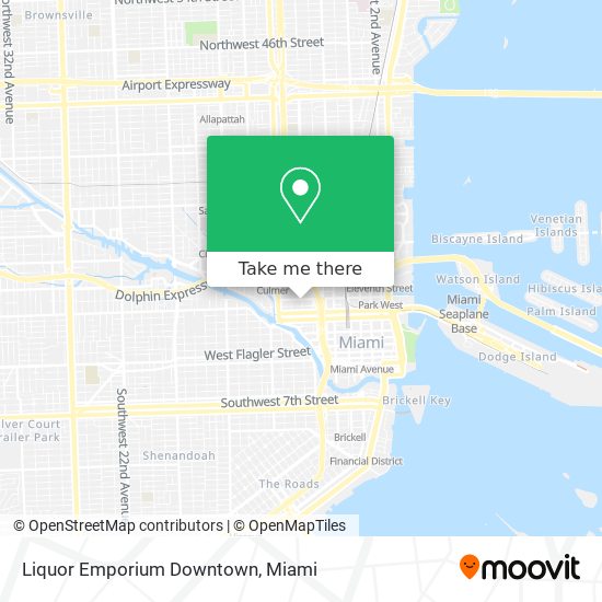 Liquor Emporium Downtown map