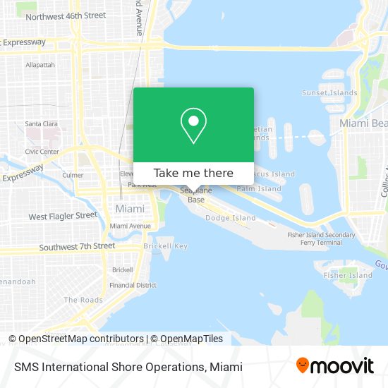 SMS International Shore Operations map