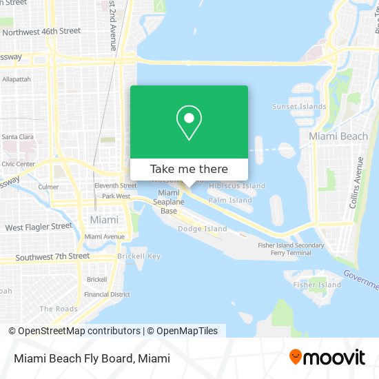 Miami Beach Fly Board map