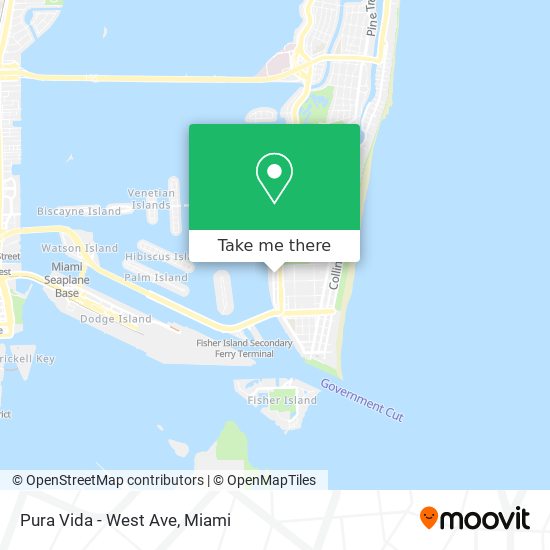 Pura Vida - West Ave map