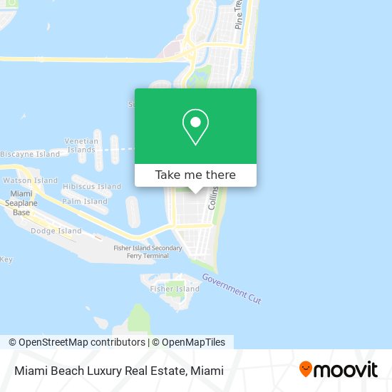 Mapa de Miami Beach Luxury Real Estate