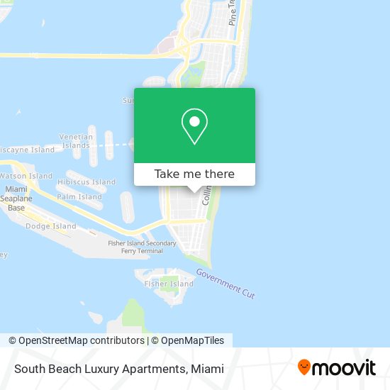 South Beach Luxury Apartments map