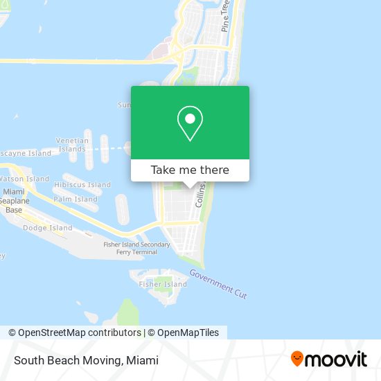 Mapa de South Beach Moving