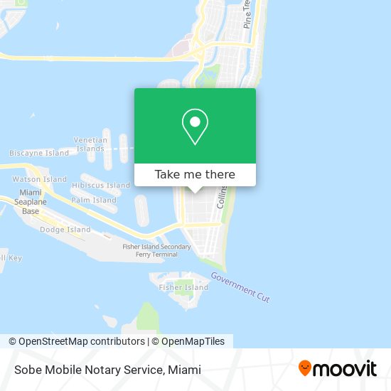 Mapa de Sobe Mobile Notary Service