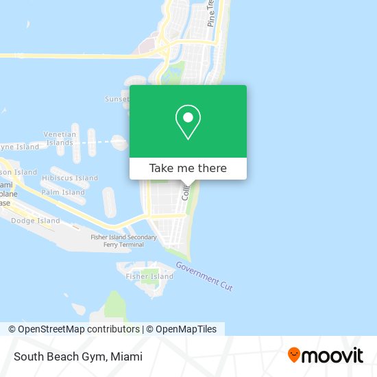 South Beach Gym map