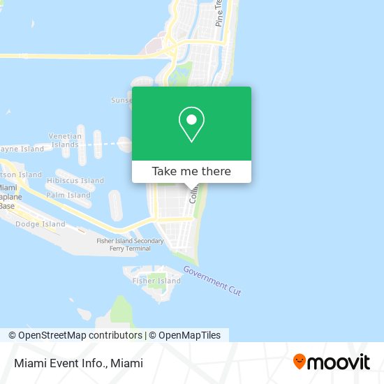 Mapa de Miami Event Info.