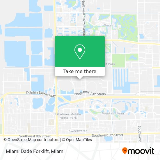 Miami Dade Forklift map